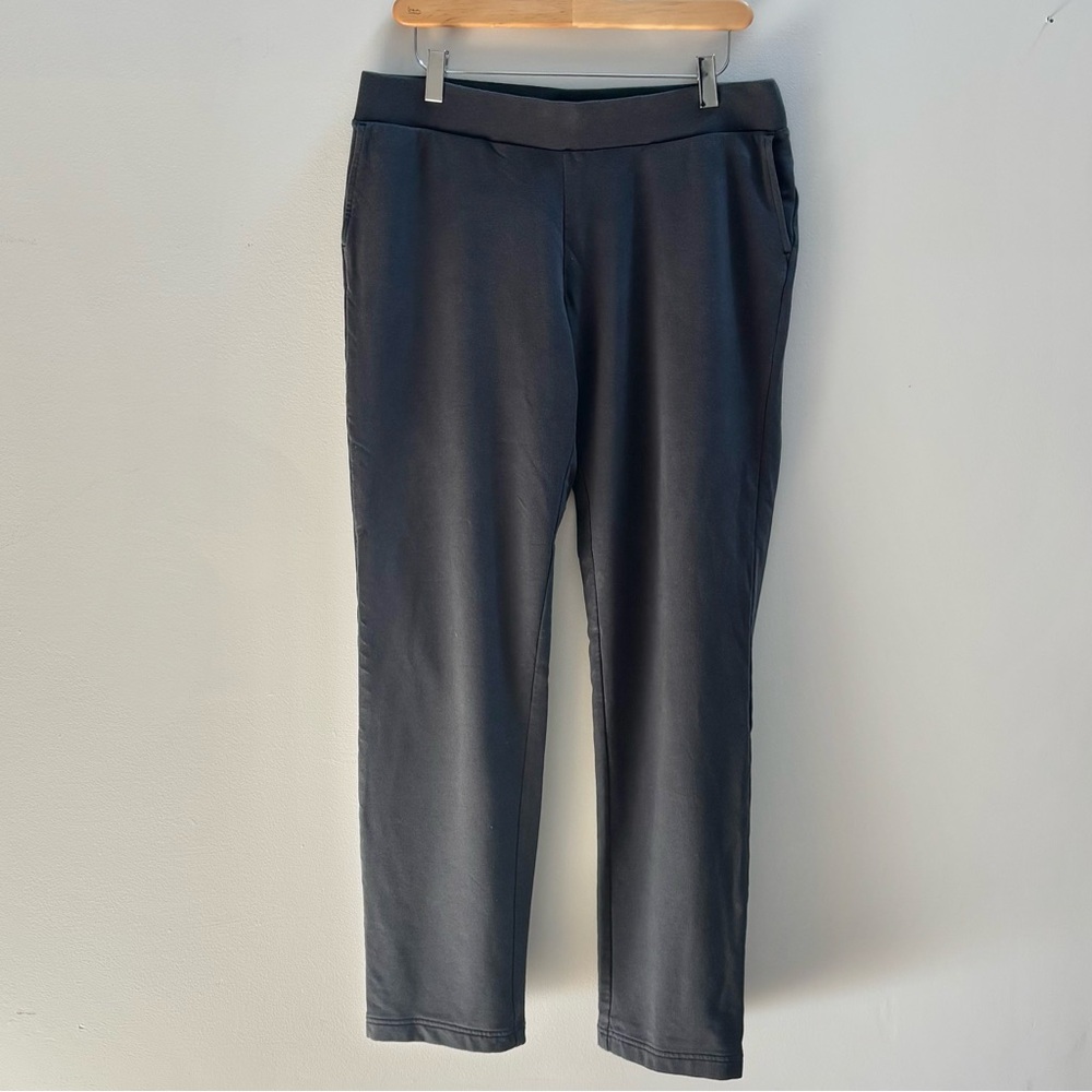 Pure J Jill Affinity French Terry Slim Leg Gray Pants Size M
